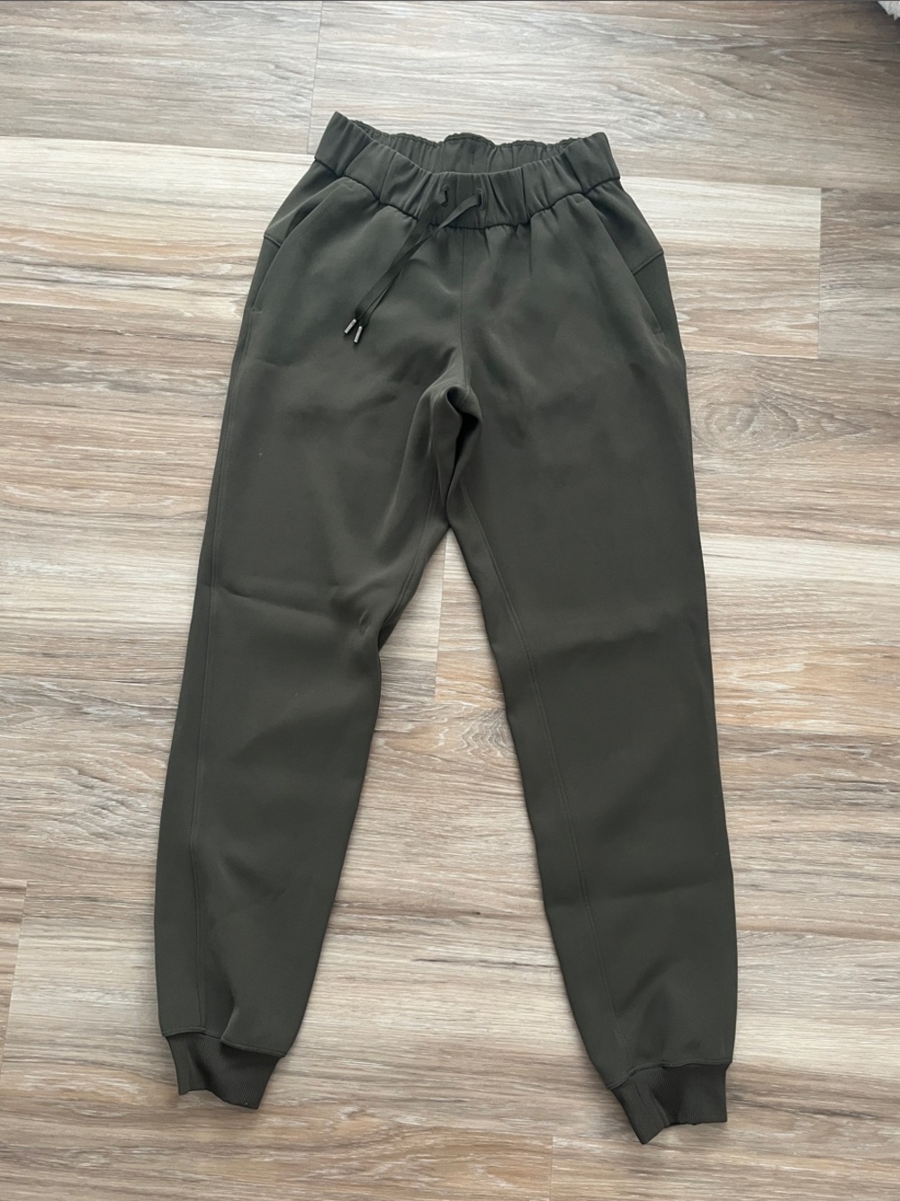lululemon athletica Olive Green Elastic Waist Pants